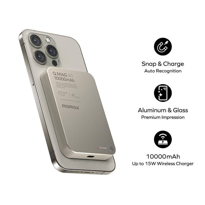 MOMAX X1 10000mAh Magnetic Power Bank