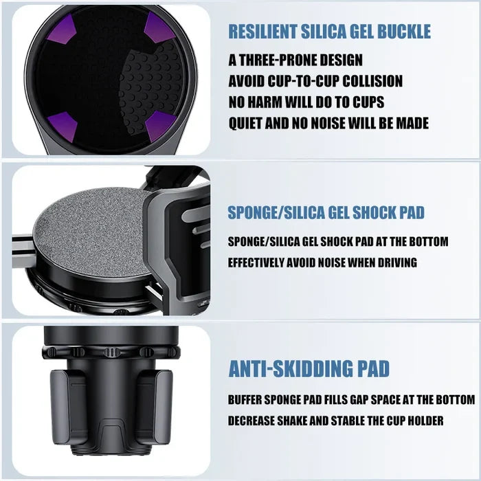 Multi-functional car water cup holder