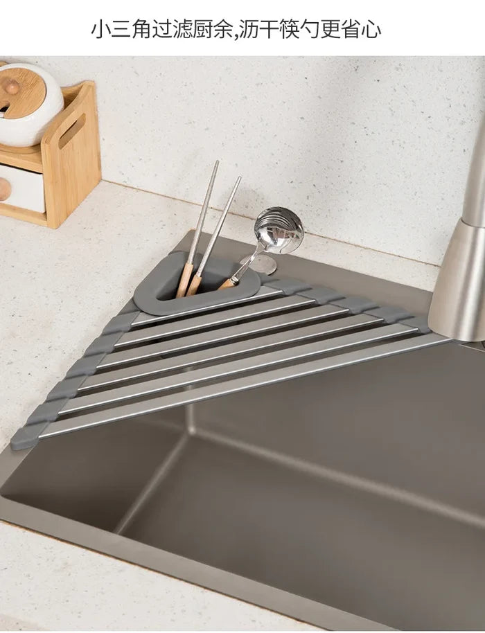 Multifunctional Folding Kitchen Rack