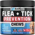 Duck flavor flea and tick prevention chews for dogs. Natural oral treatment with immune health support, safe for all ages and breeds.