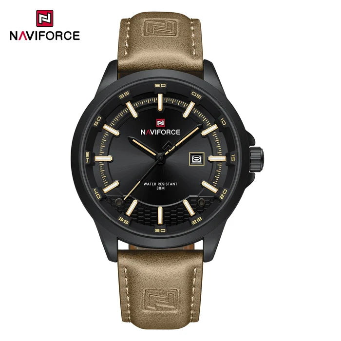 NAVIFORCE Men's Luxury Sport Leather Watch