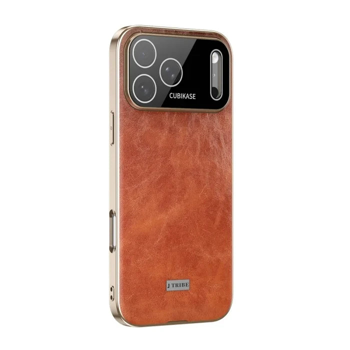 New Electroplating Oil Wax Crazy Horse Hide Leather Phone Case