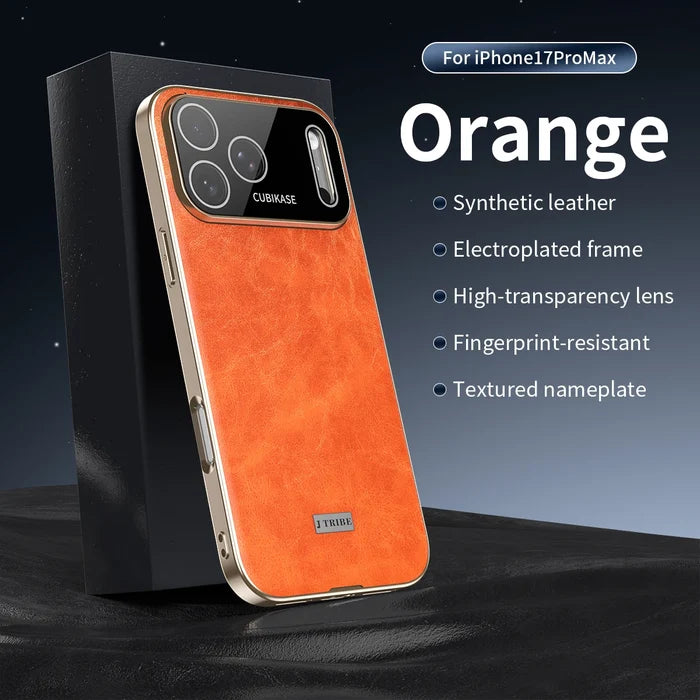 New Electroplating Oil Wax Crazy Horse Hide Leather Phone Case