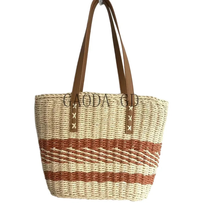New Fashion Mixed-colors Straw Handbag