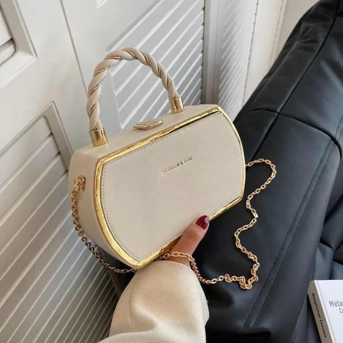 New Fashionable Women's One Shoulder PU Leather Handbag High
