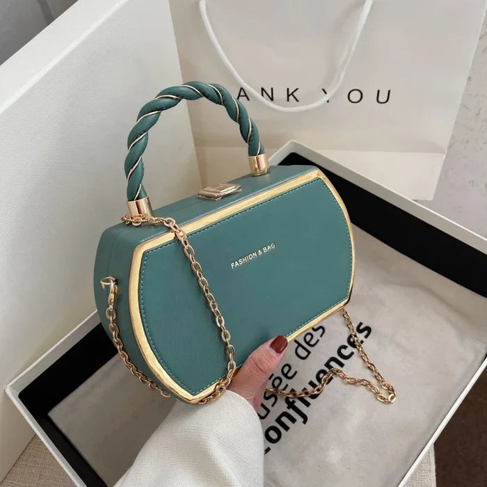 New Fashionable Women's One Shoulder PU Leather Handbag High