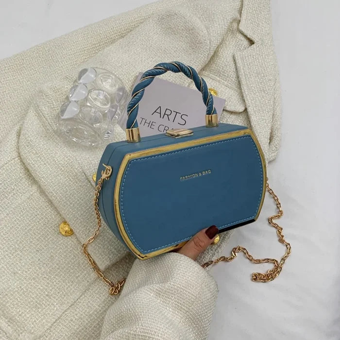 New Fashionable Women's One Shoulder PU Leather Handbag High