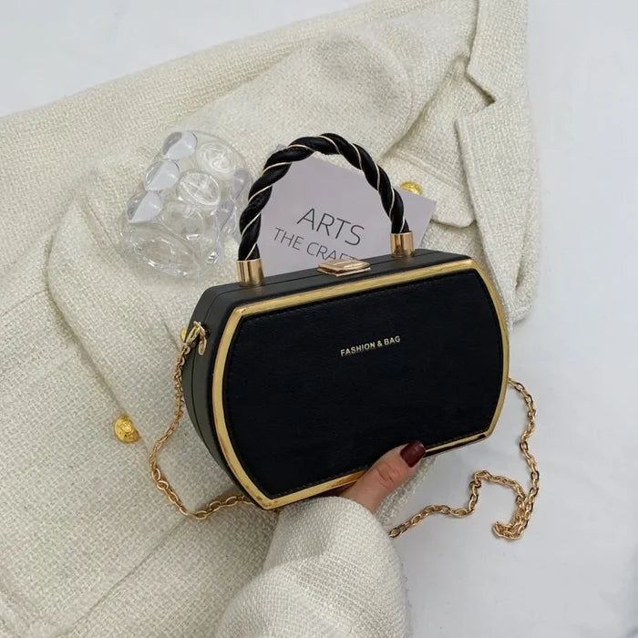 New Fashionable Women's One Shoulder PU Leather Handbag High