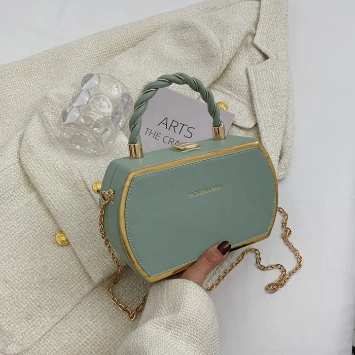 New Fashionable Women's One Shoulder PU Leather Handbag High