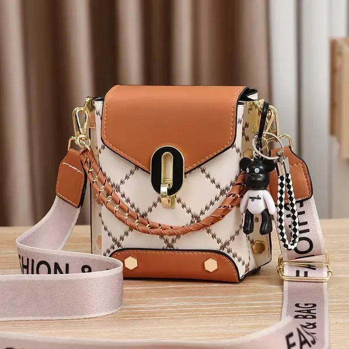 New Lady Fashion Korean Simple Mini Shoulder Tote Bag
