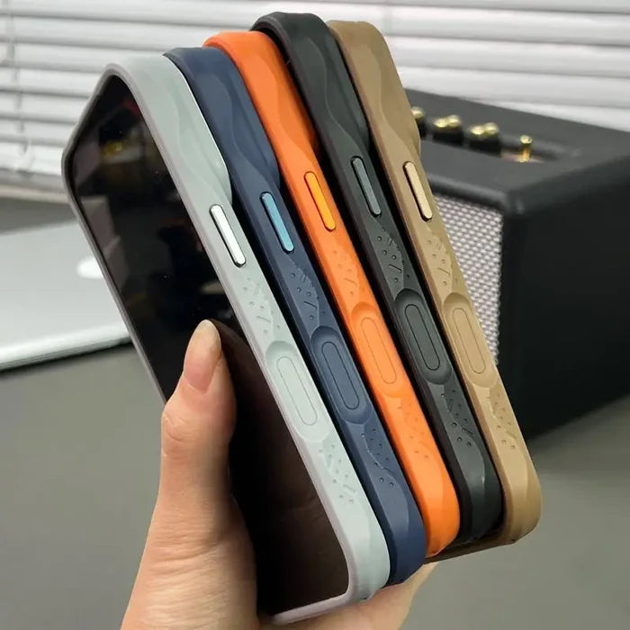 New Matte Carbon Fiber Textured Backplate Magnetic Phone Case