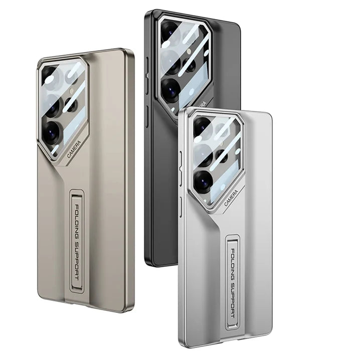 New Matte PC Skin Feel Ultra-fast Knife Edge Invisible Stand Phone case for Samsung