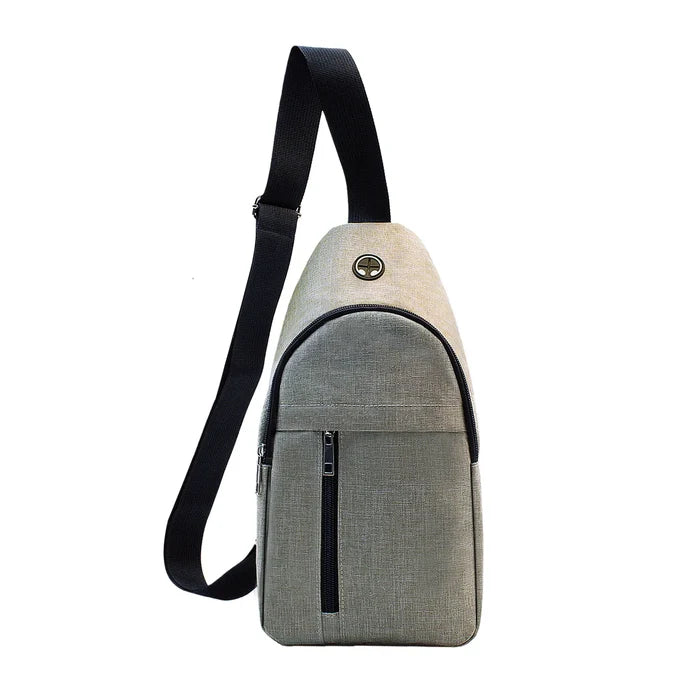 New Men's Oxford Cloth Breathable Zipper Chest Shoulder Bag