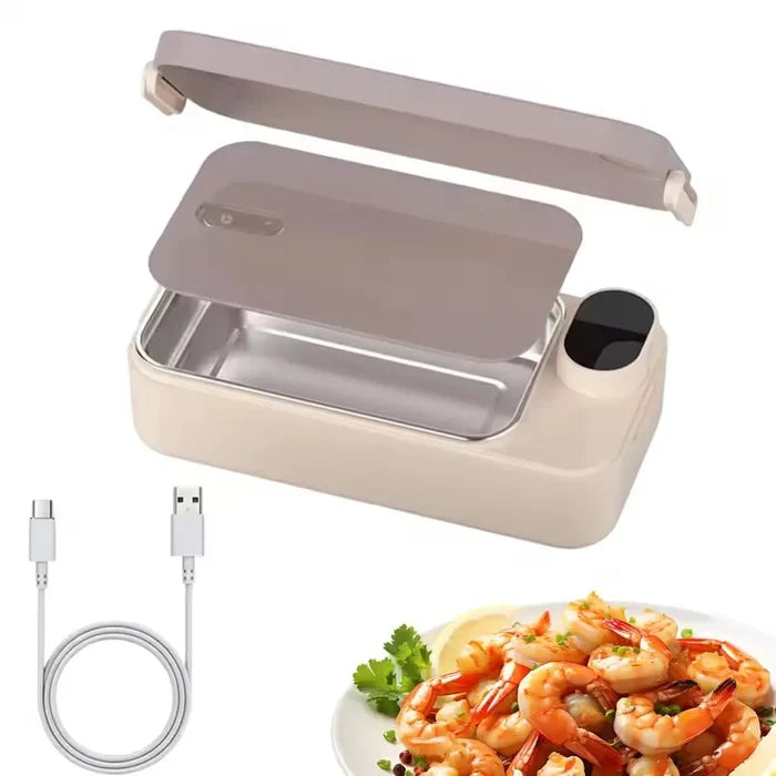 New Portable USB Rechargeable Heating Lunch Box Fast Heating