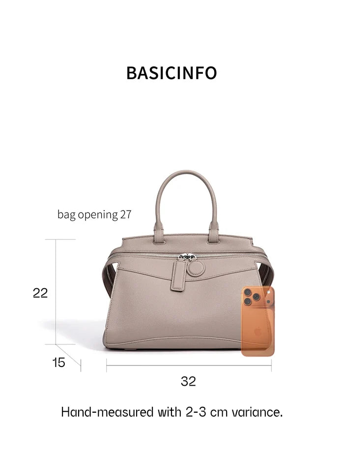 New Style Luxury Fashion Women's Large Genuine Leather Handbag