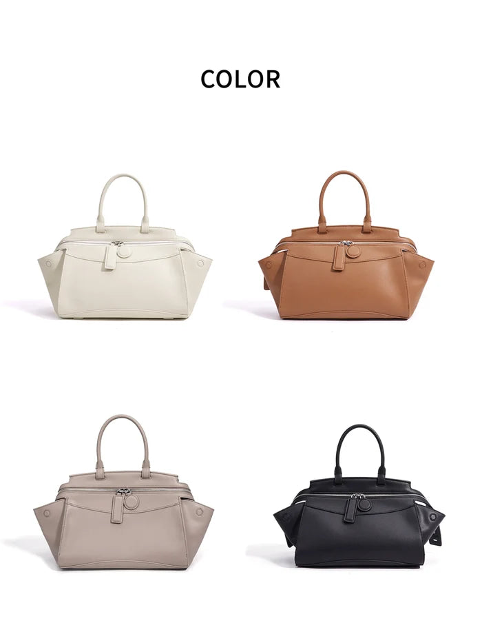 New Style Luxury Fashion Women's Large Genuine Leather Handbag