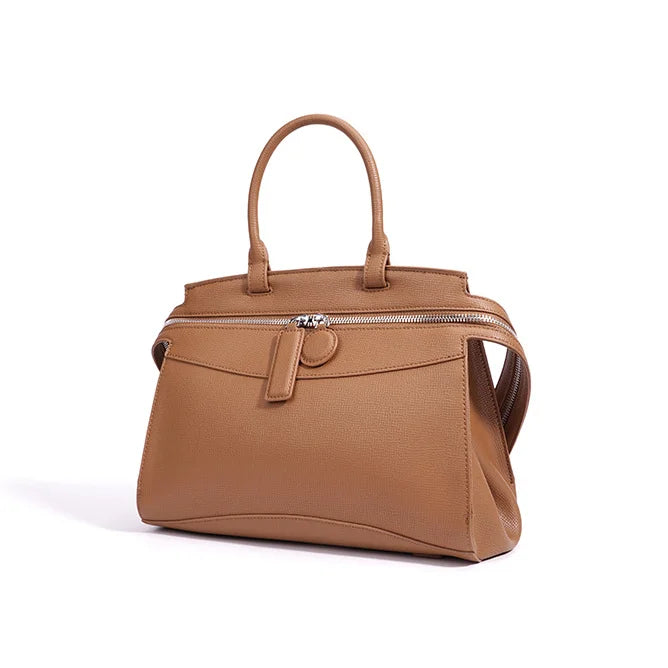 New Style Luxury Fashion Women's Large Genuine Leather Handbag