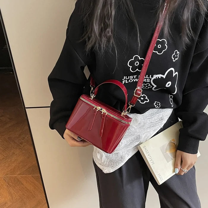 New Super Fire Square Chain Crossbody Bag All-match Zipper