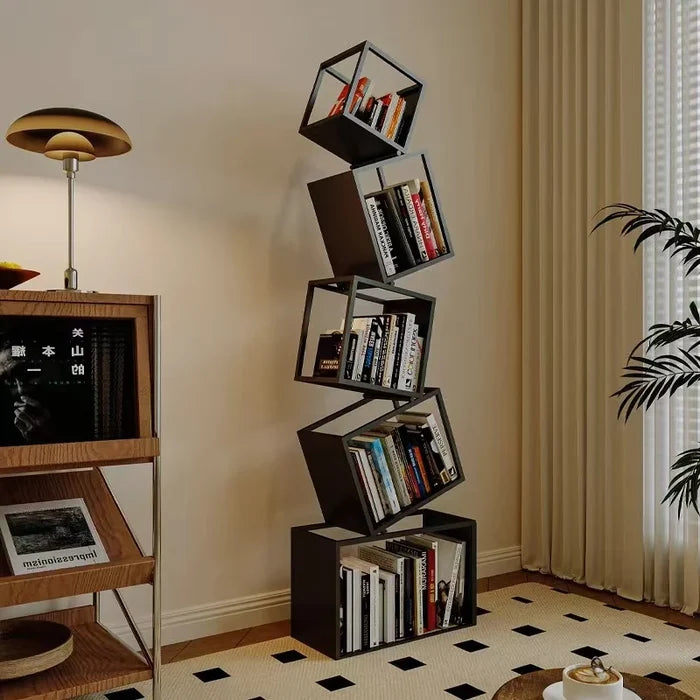 Nordic Creative Multi-Layer Bookshelf Metal Display Rack for Home