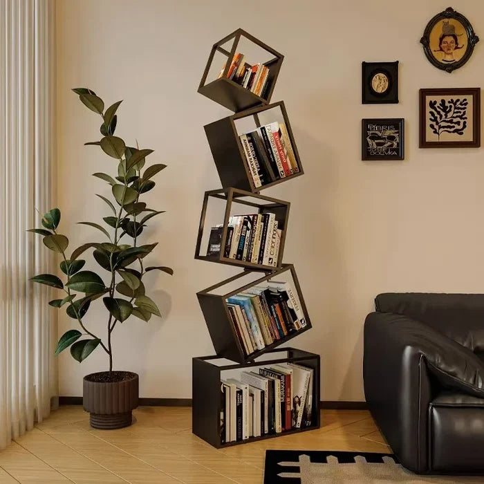 Nordic Creative Multi-Layer Bookshelf Metal Display Rack for Home