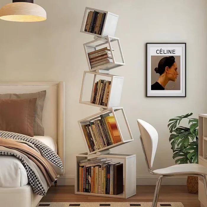 Nordic Creative Multi-Layer Bookshelf Metal Display Rack for Home