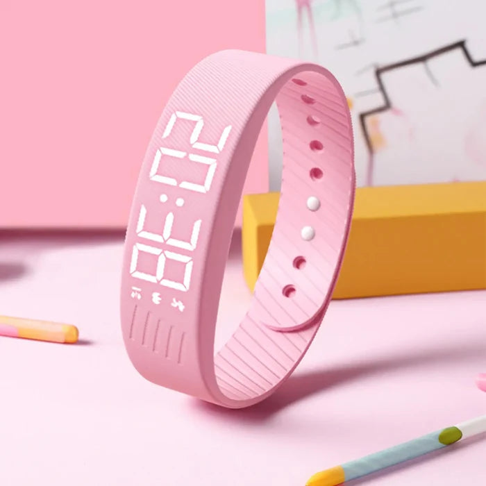 OLED Digital Alarm Watch Sleep Tracker Silent Vibration Activity