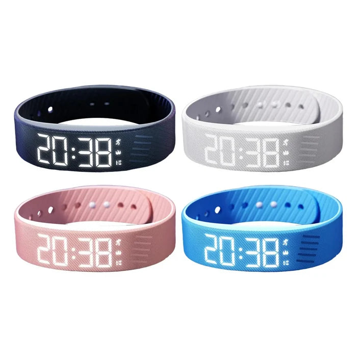 OLED Digital Alarm Watch Sleep Tracker Silent Vibration Activity
