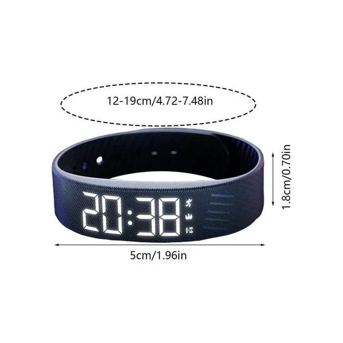 OLED Digital Alarm Watch Sleep Tracker Silent Vibration Activity