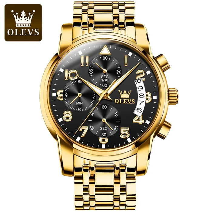 OLEVS 2879 Luxury Sport Luminous Quartz Watch