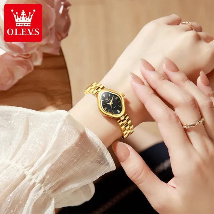 OLEVS Luxury Diamond Stainless Steel Women's Watch