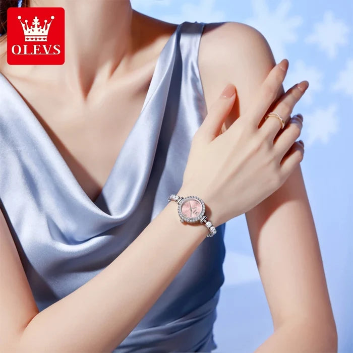 OLEVS Luxury Luminous Diamond Watch For Women