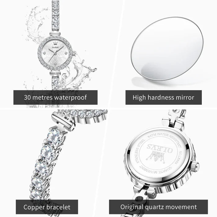 OLEVS Luxury Luminous Diamond Watch For Women