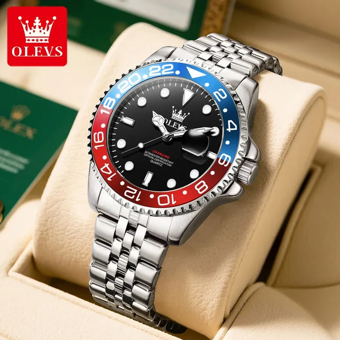 OLEVS Luxury Waterproof Quartz Sports Watch