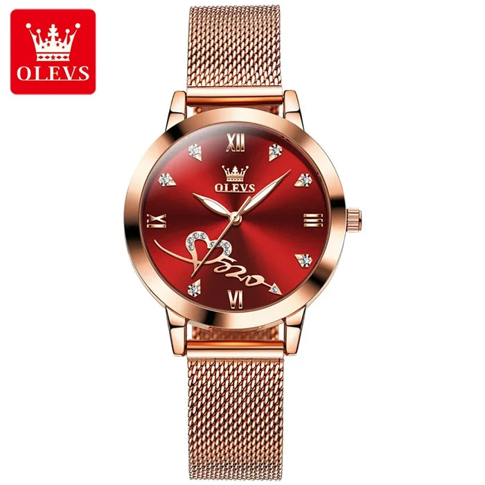 quartz watch / Red