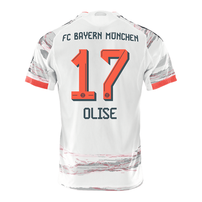 OLISE #17 Bayern Munich Away Authentic Soccer Jersey 2025/26