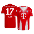 OLISE #17 Bayern Munich Home Authentic Soccer Jersey 2025/26
