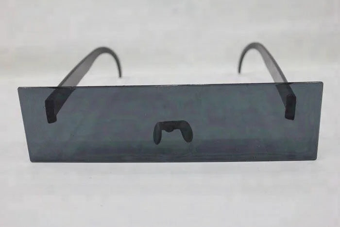 One-Piece Alien Sunglasses with Black Bar Design