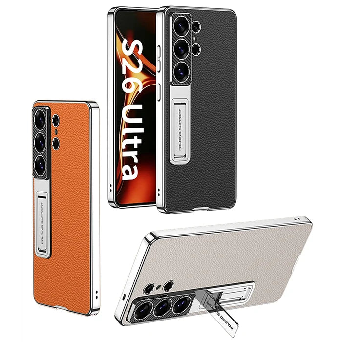 Original GKK plating leather stand phone Cover case with kickstand