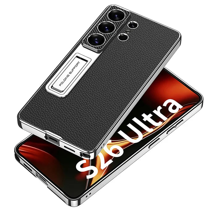 Original GKK plating leather stand phone Cover case with kickstand