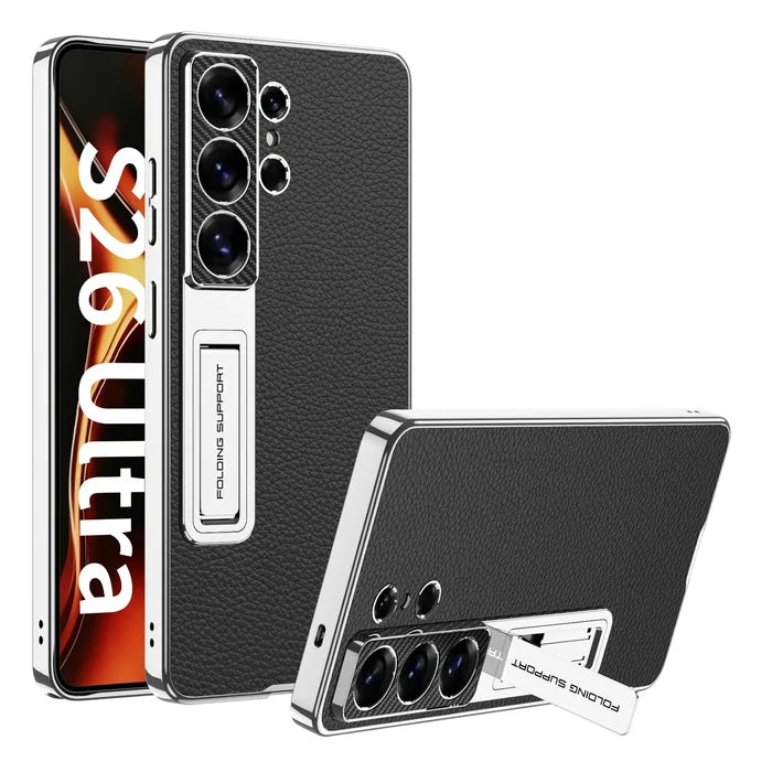 Original GKK plating leather stand phone Cover case with kickstand