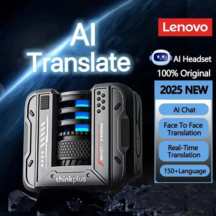 Original Lenovo LP49 AI Multilingual Translation Earphones Wireless