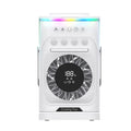 Outdoor Camping Fan with Spray Mist & RGB Lighting Rechargeable