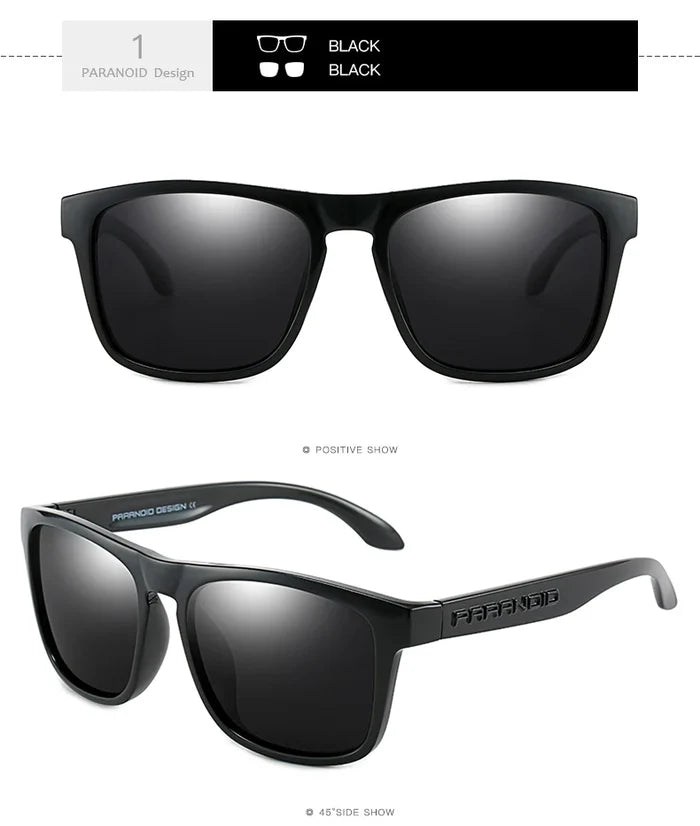 PARANOID Square Polarized Sports Sunglasses