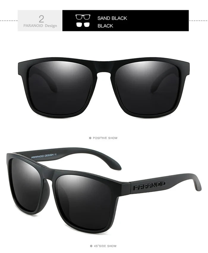 PARANOID Square Polarized Sports Sunglasses