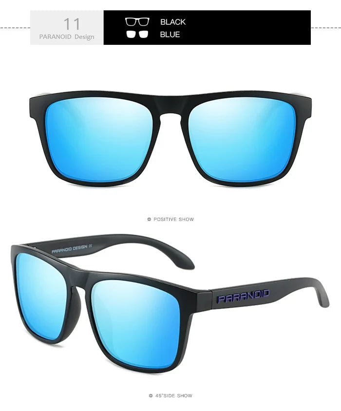 PARANOID Square Polarized Sports Sunglasses