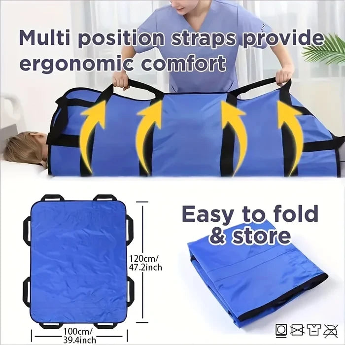 Patient Carries Transfer Turning Lifting Mat 48" X 40" Positioning Bed Pad Reusable &amp; Washable Sheet
