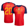 PEDRI #20 Spain Home Soccer Jersey World Cup 2026