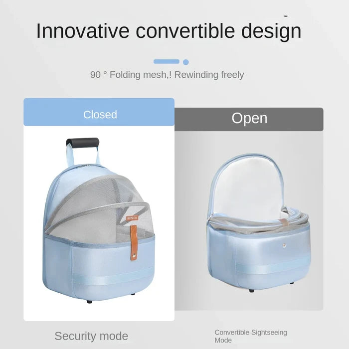 Pet Backpack with Breathable Fabric on the Front, Suitable for cat