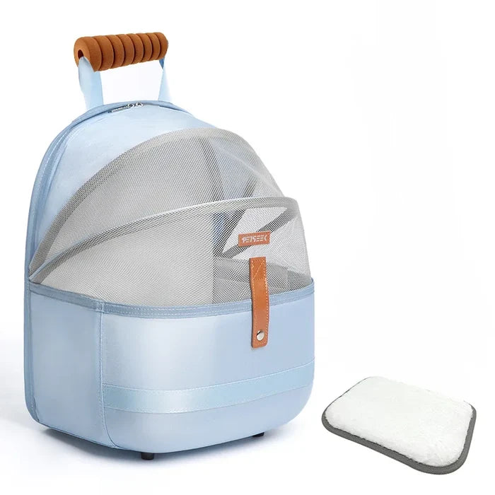 Pet Backpack with Breathable Fabric on the Front, Suitable for cat