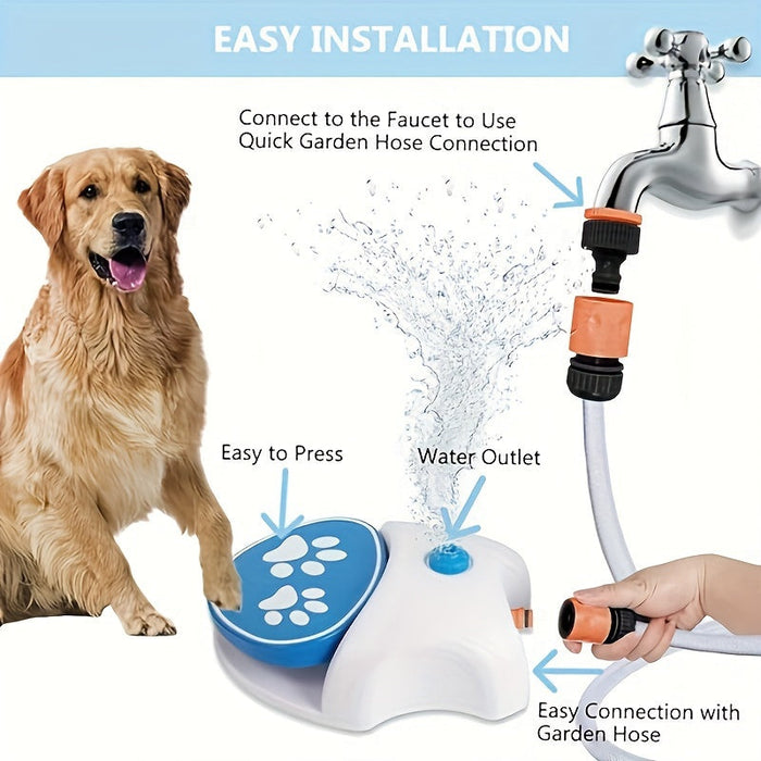Pet Step-On Outdoor Water Fountain Toy-1
